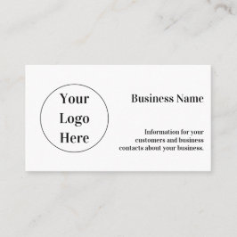 Cartão De Visita Mínimo personalizado preto e branco moderno