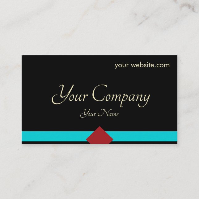 Cartão De Visita Mínimo Preto (Frente)