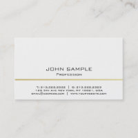 Mínimo profissional moderno branco e Dourado