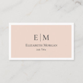 Cartão De Visita Mínimo profissional moderno, cor-de-rosa