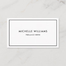 Mínimo profissional preto e branco