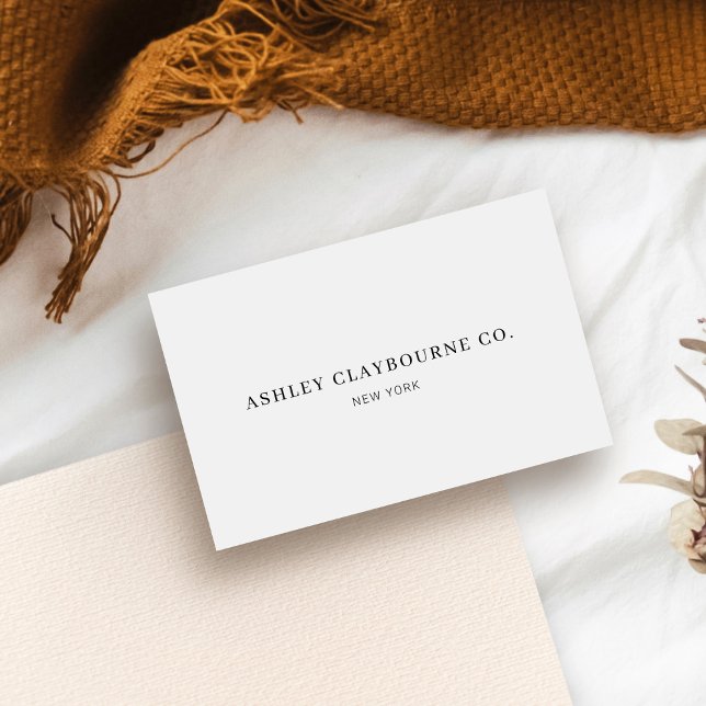 Cartão De Visita Mínimo Simples Elegante Moderno Profissional (Criador carregado)