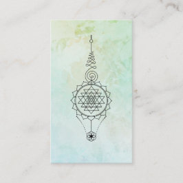 Cartão De Visita *~* Mint Aqua Reiki Energy Healing Nirvana