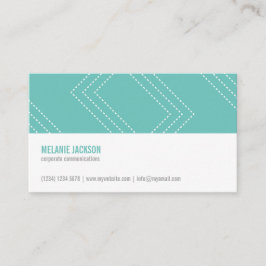 Cartão De Visita Mint minimalist modern simple feminine chic card