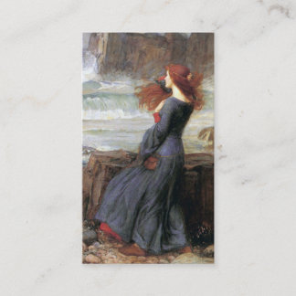 Cartão De Visita Miranda - a tempestade - John William Waterhouse