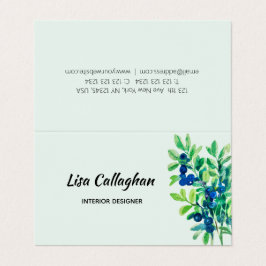 Cartão De Visita mirtilo