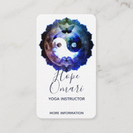 Cartão De Visita Místico Yin Yang, Espiritual Holístico
