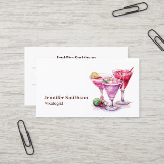 Cartão De Visita Mistologista Bartender Events Cocktails