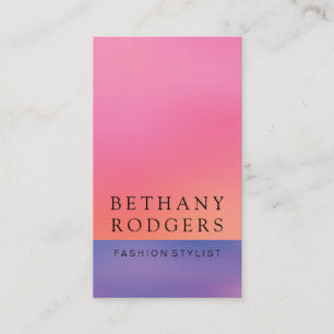 Cartão De Visita Mistura cor-de-rosa púrpura