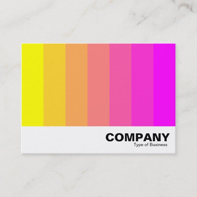 Cartão De Visita Mistura de cores - Amarelo a magenta (Frente)