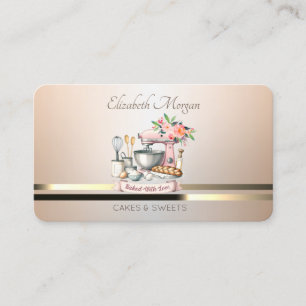 Cartão De Visita Mistura de padaria flexível Elegante moderna Lumin