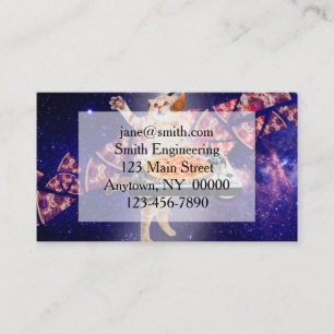 Cartão De Visita Misturador de Gato de DJ