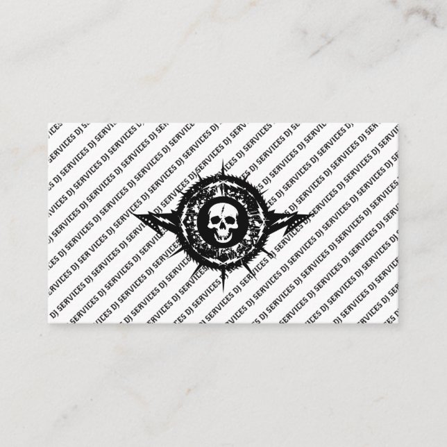 Cartão De Visita Misturador de Música Dance Party de Serviços de Jo (Frente)