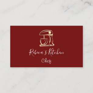Cartão De Visita Misturador Robô de Logotipo do cozinhar Chef Borg