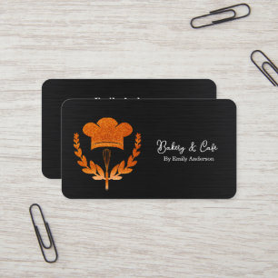 Cartão De Visita Misturador Simples Floral Bolo Padaria 
