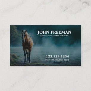 Cartão De Visita Misty Morning Horse Training Equine