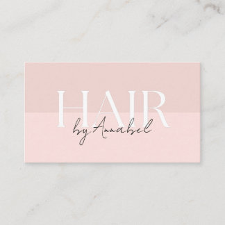 Cartão De Visita Misty Rose Hair Stylist QR Code  Business Card