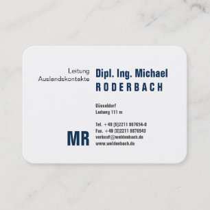 Cartão De Visita Mit Monograma