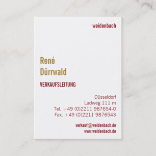 Cartão De Visita Mit Monograma Hochformat