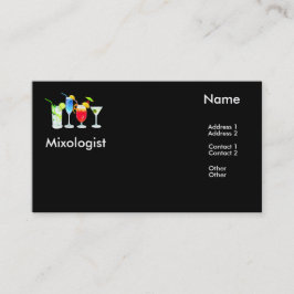 Cartão De Visita Mixologist
