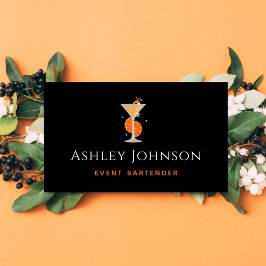 Cartão De Visita Mixologista de Barman de Eventos - Bar de Cocktail
