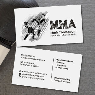 Cartão De Visita MMA - Formação Mista de Artes Marciais