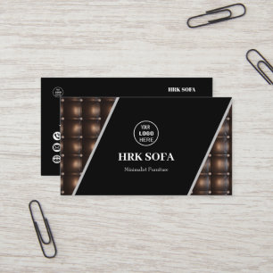 Cartão De Visita Mobiliário Couve-Design profissional