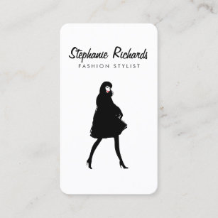 Cartão De Visita Mod Fashion Girl Boutique, Stylist, blogueiro