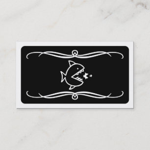 Cartão De Visita mod fish come fish (cor personalizável)
