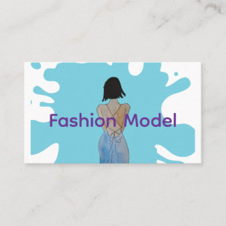 Cartão De Visita Moda Asiática com Bob 