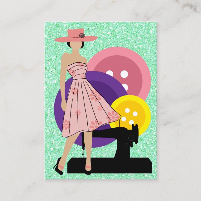 Cartão De Visita Moda/Cartão Seamstress - SRF (Frente)