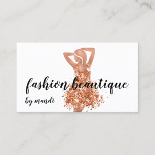 Cartão De Visita Moda Compre online Logotipo de cobre Rosa de cobre