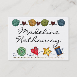 Cartão De Visita Moda/costura/tricô