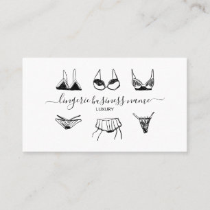 Cartão De Visita Moda de lingerie