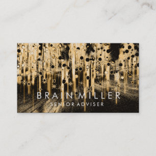 Cartão De Visita Moda de Na moda do Glitter Sparkle Bokeh