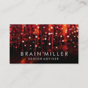 Cartão De Visita Moda de Na moda do Glitter Sparkle Bokeh