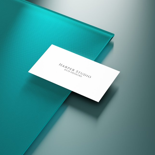 Cartão De Visita Moda de Sombra de Plantas Elegantes Beige (Criador carregado)