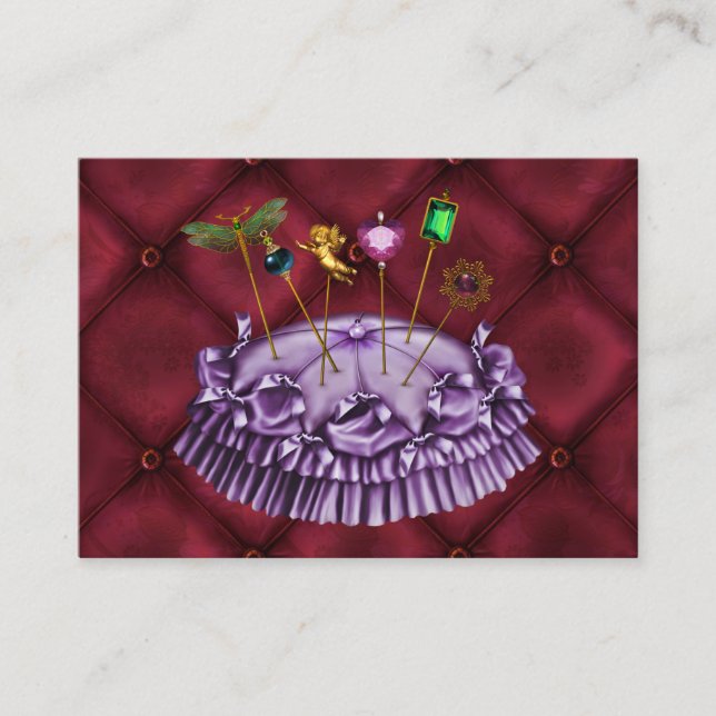 Cartão De Visita Moda/Esfria de Seamstress/Upholsteridade - SRF (Frente)