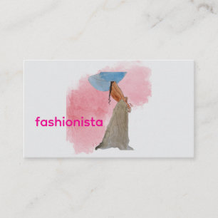 Cartão De Visita Moda Latina com Chapéu