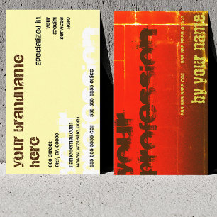 Cartão De Visita Moda para todos os negócios Chic Red Dourado Brown