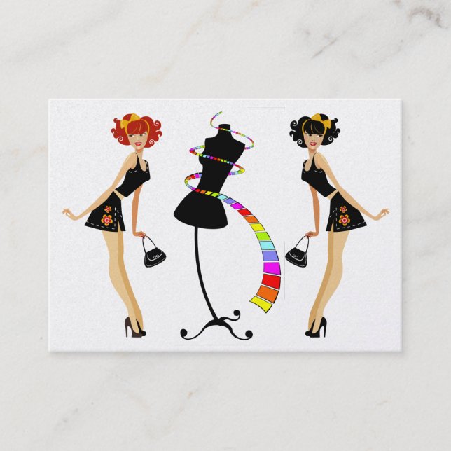 Cartão De Visita Moda revista / Esforço de equipe / Gerenciamento d (Frente)