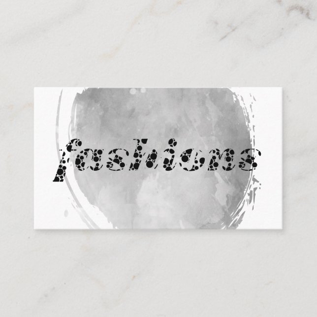 Cartão De Visita Modas / Molho-d-água Bruto (Frente)