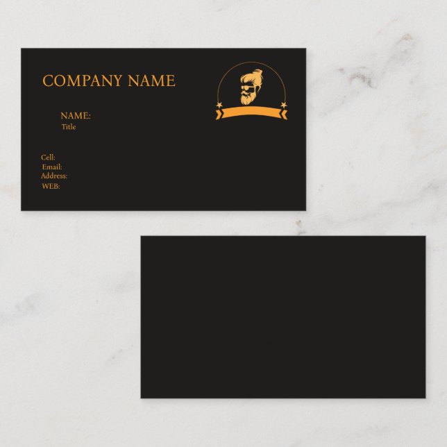 CARTÃO DE VISITA MODELO BÁSICO (Frente/Verso)