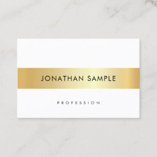 Cartão De Visita Modelo Branco Simples e Elegante Personalizado