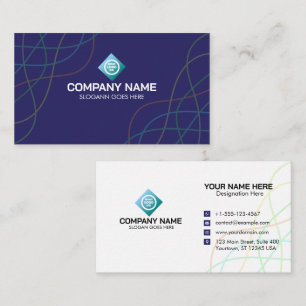 Cartão De Visita Modelo Corporativo Profissional Abstrato Moderno