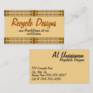 Cartão De Visita Modelo de borda do padrão de trava de intricaçã