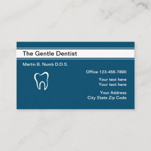 Cartão De Visita Modelo de design moderno para dentista