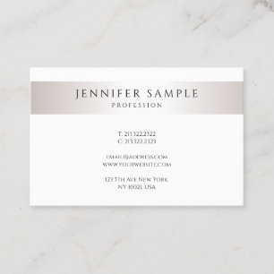 Cartão De Visita Modelo de Elegante Mínimo e Moderno Personalizado