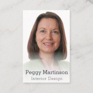 Cartão De Visita Modelo de Foto Mistura de Design Interior