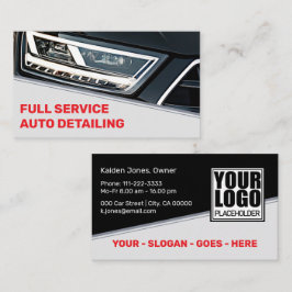 Cartão De Visita Modelo de Fotografia de logotipo Serviço de Carro